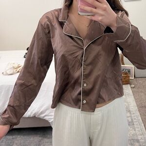 Silk PJ top